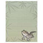 Cartoon Bearded Dragon / Rankin Dragon Letterhead Template