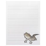 Cartoon Bearded Dragon / Rankin Dragon Letterhead Template