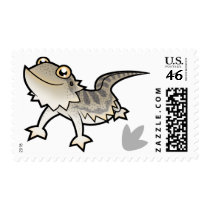 Cartoon Bearded Dragon / Rankin Dragon Postage Stamps