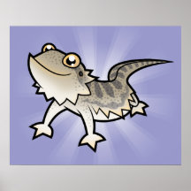 Cartoon Bearded Dragon / Rankin Dragon Poster