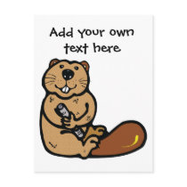 Cartoon Beaver for International Beaver Day Postcards
