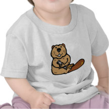 Cartoon Beaver for International Beaver Day T-shirts