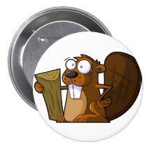 Cartoon Beaver Pin