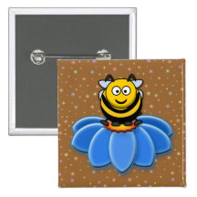 cartoon bee pins