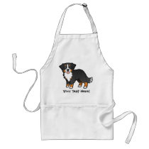 Cartoon Bernese Mountain Dog Aprons