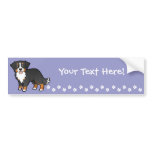 Cartoon Bernese Mountain Dog Bumper Stickers
