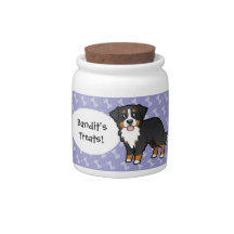 Cartoon Bernese Mountain Dog Candy Jars