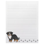 Cartoon Bernese Mountain Dog Personalized Letterhead