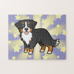 Cartoon Bernese Mountain Dog puzzles