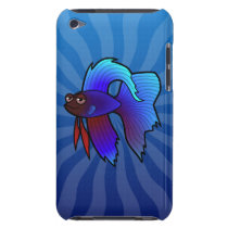 Cartoon Betta Fish / Siamese Fighting Fish Ipod Touch Cases