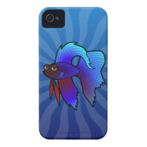 Cartoon Betta Fish / Siamese Fighting Fish Iphone 4 Covers