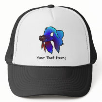 Cartoon Betta Fish / Siamese Fighting Fish Trucker Hats