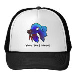 Cartoon Betta Fish / Siamese Fighting Fish Trucker Hats