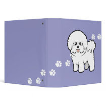 Cartoon Bichon Frise Binders