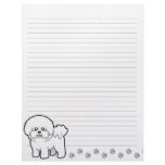 Cartoon Bichon Frise Letterhead Template