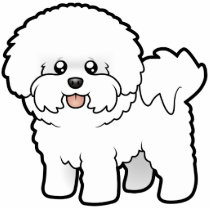 Cartoon Bichon Frise Photo Cutout