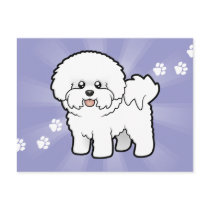 Cartoon Bichon Frise Postcards