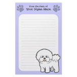 Cartoon Bichon Frise Customized Stationery
