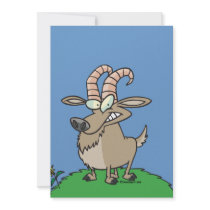 cartoon billy goat announcements