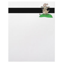 cartoon billy goat letterhead template