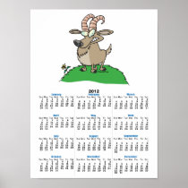 cartoon billy goat print