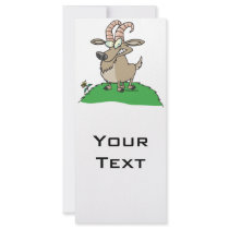 cartoon billy goat custom rack cards