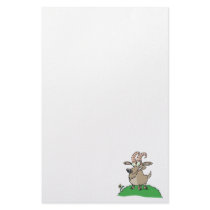 cartoon billy goat customized stationery
