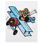 Cartoon Biplane Personalized Flyer