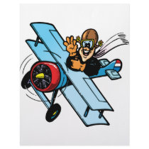 Cartoon Biplane letterhead by wizardofdraws Cartoon Biplane letterhead