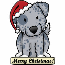 Cartoon Bl Australian Shepherd Christmas Ornament photo sculptures