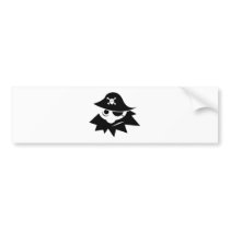 Cartoon Blackbeard Pirate Bumper Stickers