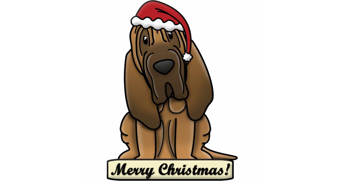 Cartoon Bloodhound Christmas Ornament | Zazzle