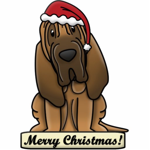 Cartoon Bloodhound Christmas Ornament Photo Sculptures | Zazzle