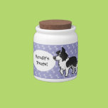Cartoon Border Collie Candy Dishes