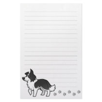 Cartoon Border Collie Customized Stationery