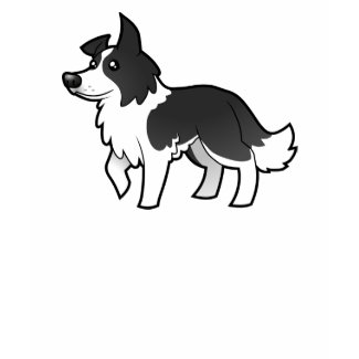 Cartoon Border Collie shirt