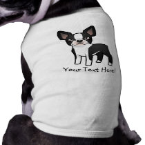 Cartoon Boston Terrier Dog T-shirt
