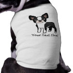 Cartoon Boston Terrier Dog T-shirt