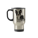 Cartoon Boston Terrier mugs