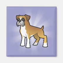 Cartoon Boxer Magnets