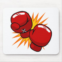 Cartoon Boxing Gloves Mouse Pads