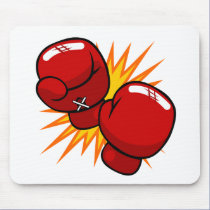 Cartoon Boxing Gloves Mouse Pads