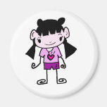 cartoon boy and girl  collection magnets