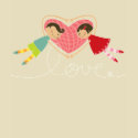 Cartoon Boy and Girl in Love T-Shirt