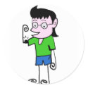 cartoon boy  collection stickers