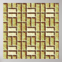 Cartoon Bricks Print