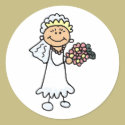Cartoon Bride stickers