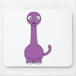 Cartoon Brontosaurus (purple) Mouse Pads