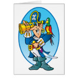 Cartoon Buccaneer Greeting Cards