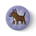 Cartoon Bull Terrier button
